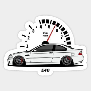 White E46 Sticker